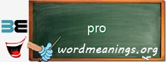 WordMeaning blackboard for pro